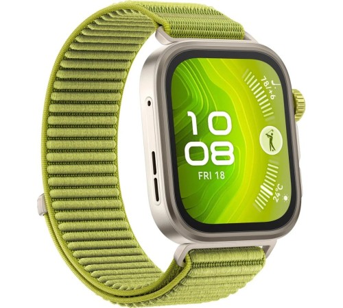 Смарт-часы Huawei Watch Fit 4 Pro Seiya-B29W, 1.82", зеленый/серебристый