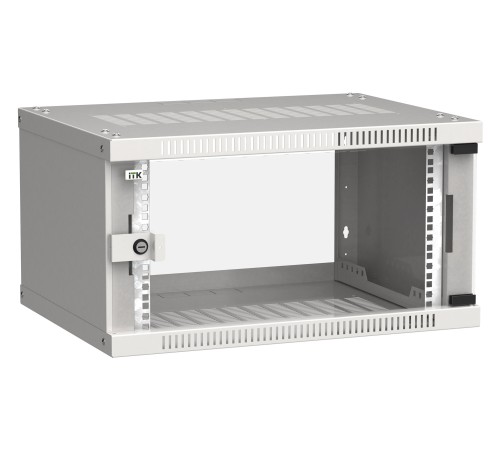 Шкаф монтажный ITK LINEA WE (LWE3-06U64-GF) 6U 600x450мм пер.дв.стекл 50кг серый 400мм 200град. 320мм 20 Шкаф монтажный ITK LINEA WE (LWE3-06U64-GF) 6U 600x450мм пер.дв.стекл 50кг серый 400мм 200град. 320мм 20
