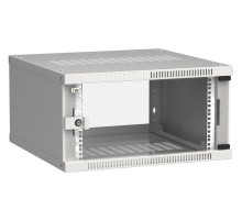 Шкаф монтажный ITK LINEA WE (LWE3-06U66-GF) 6U 600x600мм пер.дв.стекл 50кг серый 550мм 200град. 320мм IP20