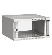 Шкаф монтажный ITK LINEA WE (LWE3-06U66-GF) 6U 600x600мм пер.дв.стекл 50кг серый 550мм 200град. 320мм IP20