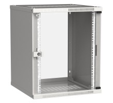 Шкаф монтажный ITK LINEA WE (LWE3-15U66-GF) 15U 600x600мм пер.дв.стекл 50кг серый 550мм 200град. 715мм IP20