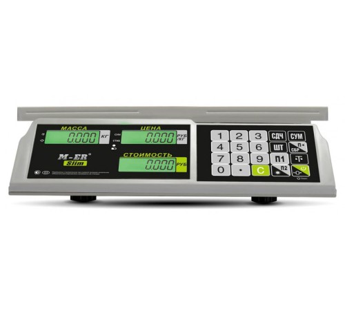 Весы торговые Mertech M-ER 326AC-15.2 LCD серый (3040)