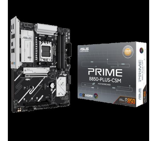 Материнская плата ASUS PRIME B850-PLUS-CSM AM5 ATX 4xDDR5 2xPCIEx16 3xM.2 USB-C DP HDMI 2.5GLAN