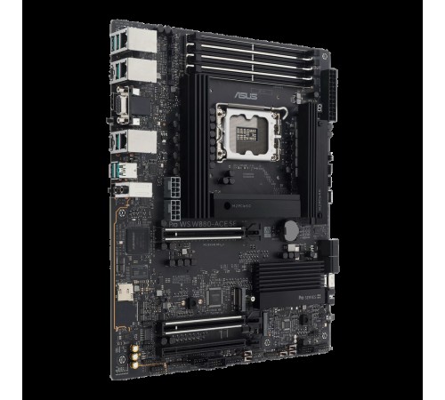 Материнская плата ASUS PRO WS W880-ACE SE LGA 1851 ATX 4xDDR5 3xPCIEx16 4xM.2 Thunderbolt USB-C HDMI VGA 2x2.5GLAN