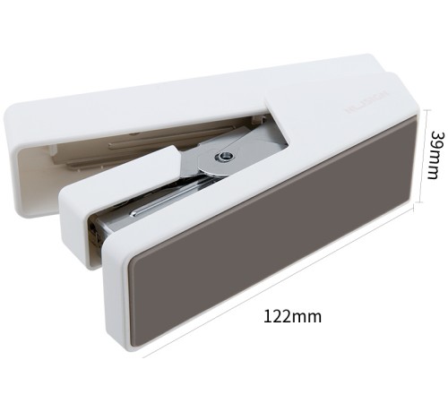 Степлер Deli ENS081WHITE Nusign 24/6 26/6 (25листов) белый 100скоб коробка