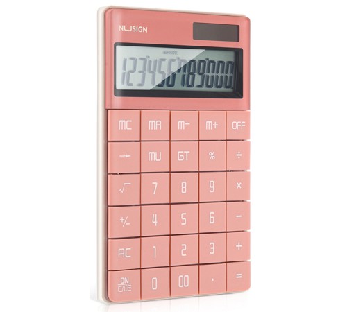 Калькулятор настольный Deli Nusign ENS041pink розовый 12-разр.