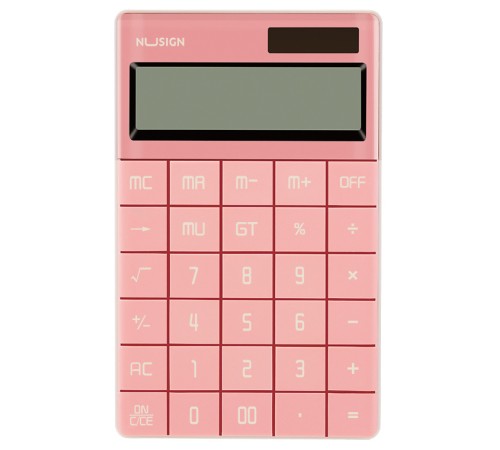 Калькулятор настольный Deli Nusign ENS041pink розовый 12-разр.
