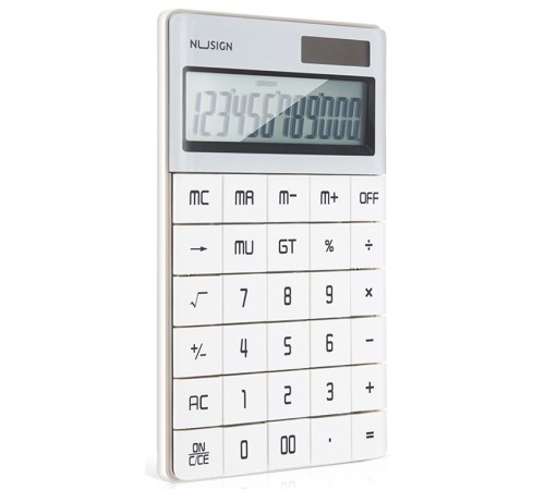 Калькулятор настольный Deli Nusign ENS041WHITE белый 12-разр. Калькулятор настольный Deli Nusign ENS041WHITE белый 12-разр.