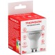 Лампа светодиодная Thomson TH-B2054 8Вт цок.:GU10 полусф. 220B 4000K св.свеч.бел.нейт. MR16 (упак.:1шт)