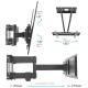 Кронштейн для телевизора Kromax PIXIS-L-2 черный 26"-55" макс.50кг настенный поворот и наклон