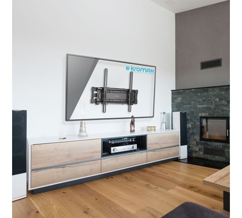 Кронштейн для телевизора Kromax PIXIS-L-2 черный 26"-55" макс.50кг настенный поворот и наклон Кронштейн для телевизора Kromax PIXIS-L-2 черный 26"-55" макс.50кг настенный поворот и наклон