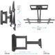 Кронштейн для телевизора Kromax GALACTIC-57 черный 32"-75" макс.60кг настенный поворотно-выдвижной и наклонный