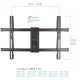 Кронштейн для телевизора Kromax GALACTIC-57 черный 32"-75" макс.60кг настенный поворотно-выдвижной и наклонный
