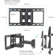Кронштейн для телевизора Kromax GALACTIC-57 черный 32"-75" макс.60кг настенный поворотно-выдвижной и наклонный