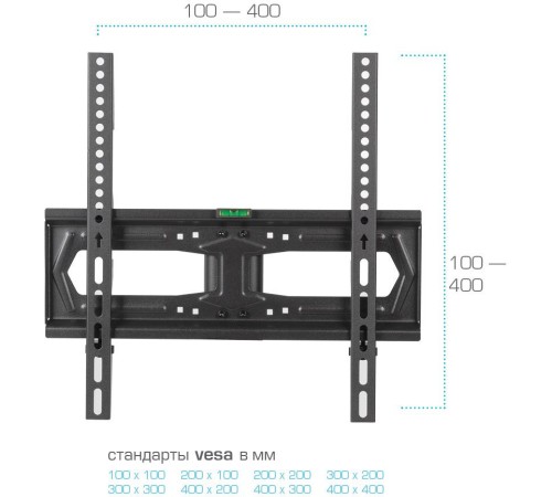 Стойка для телевизора Kromax X-STAND-2 черный 23"-55" макс.30кг крепление к столешнице Стойка для телевизора Kromax X-STAND-2 черный 23"-55" макс.30кг крепление к столешнице