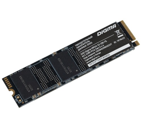 Накопитель SSD Digma PCI-E x4 256Gb DGSM3256GS33T MEGA S3 M.2 2280