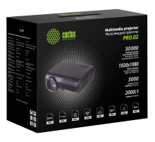 Проектор Cactus CS-PRO.02B.WUXGA LCD 3000Lm (1920x1080) 2000:1 ресурс лампы:30000часов 2xUSB typeA 2xHDMI 4.2кг
