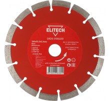 Диск алмазный по бет./кирп./кам. Elitech 1820.058100 d=180мм d(посад.)=22.2мм (угловые шлифмашины) (упак.:1шт)
