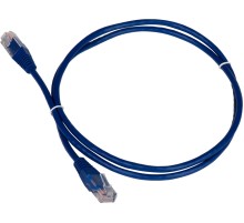 Патч-корд TWT UTP кат.5e, с заливными колпачками, 7.0 м, синий (TWT-45-45-7.0-BL)