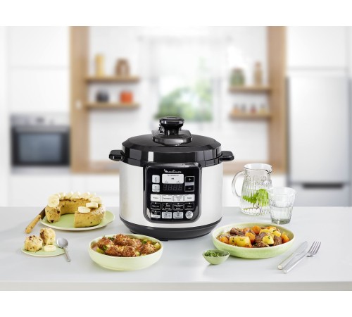Мультиварка-скороварка Moulinex CE620D32 5л 1000Вт серебристый/черный