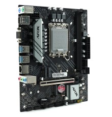 Материнская плата AFOX INTEL B760 s1700, 2xDDR5(64GB), 1xPCIe 4.0x16, 1xPCIe x1, 1xMPCIe, 1xHDMI, 1xD-Sub, 1xLAN(1GbE), 3xSATA, 1xM.2, 4xUSB 3.0, 2xUSB 2.0, 2xPS/2, mATX