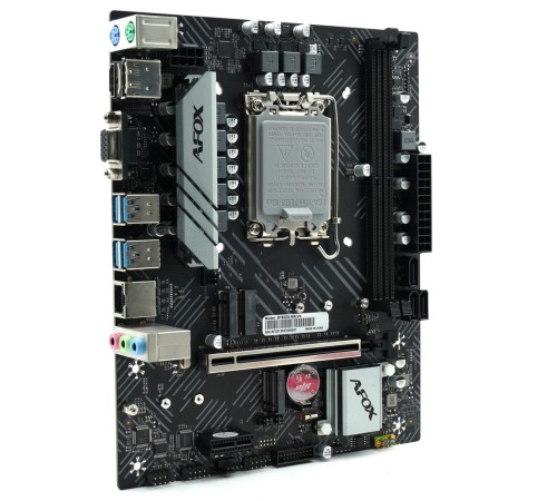 Материнская плата AFOX INTEL B760 s1700, 2xDDR5(64GB), 1xPCIe 4.0x16, 1xPCIe x1, 1xMPCIe, 1xHDMI, 1xD-Sub, 1xLAN(1GbE), 3xSATA, 1xM.2, 4xUSB 3.0, 2xUSB 2.0, 2xPS/2, mATX Материнская плата AFOX INTEL B760 s1700, 2xDDR5(64GB), 1xPCIe 4.0x16, 1xPCIe x1, 1xMPCIe, 1xHDMI, 1xD-Sub, 1xLAN(1GbE), 3xSATA, 1xM.2, 4xUSB 3.0, 2xUSB 2.0, 2xPS/2, mATX