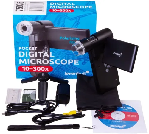 Микроскоп Levenhuk DTX 700 Mobi цифровой цифровой дисплей/монитор ПК 10-1200х черный Микроскоп Levenhuk DTX 700 Mobi цифровой цифровой дисплей/монитор ПК 10-1200х черный