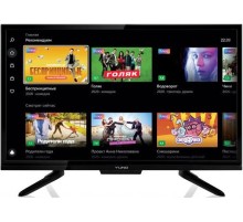 Телевизор LED Yuno 24" ULX-24TCS221 Яндекс.ТВ черный HD READY 50Hz DVB-T2 DVB-C DVB-S2 USB WiFi Smart TV (RUS)