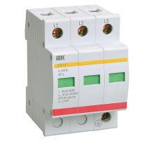 Выключатель автоматический IEK MOP20-3-C 20A тип C 3П 400В 3мод (упак.:1шт)