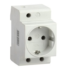 Розетка IEK (MRD10-16) DIN - рейка зазем. IP20 (упак.:1шт)