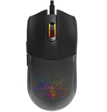 Мышь Оклик 714GM черный оптическая (3200dpi) USB (7but)