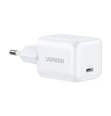 Сетевое зарядное устройство UGREEN X513 (65013) 30W USB-C GaN Fast Charger с кабелем USB-C-USB-C.  Длина: 1м. Цвет: белый