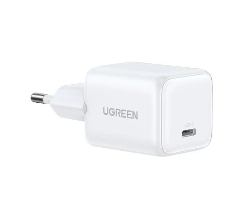 Сетевое зарядное устройство UGREEN X513 (65013) 30W USB-C GaN Fast Charger с кабелем USB-C-USB-C.  Длина: 1м. Цвет: белый