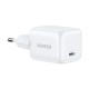 Сетевое зарядное устройство UGREEN X513 (65013) 30W USB-C GaN Fast Charger с кабелем USB-C-USB-C.  Длина: 1м. Цвет: белый
