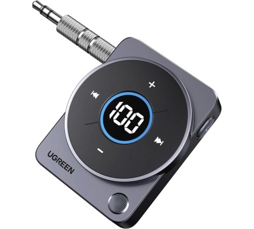 Аудиоадаптер UGREEN CM724  (35003) Car&Home Bluetooth 5.4 Receiver Audio Adapter со съемным металлич