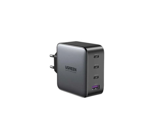 Сетевое зарядное устройство UGREEN CD226-90575, USB-A+3xUSB-C, GaN, 100W, Space Gray (90575)