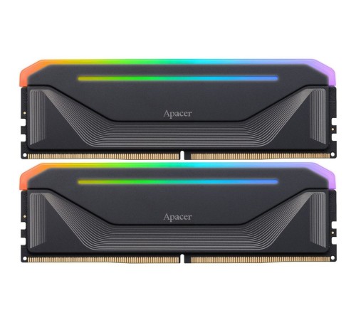 Модуль памяти Apacer 64GB DDR5 6400 DIMM OC NOX RGB  w/HS, kit 2x32GB CL32, 1.4V
