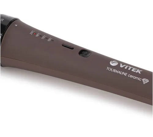 Щипцы Vitek 2521-VT-01 70Вт макс.темп.:210С покрытие:титаново-турмалиновое коричневый Щипцы Vitek 2521-VT-01 70Вт макс.темп.:210С покрытие:титаново-турмалиновое коричневый