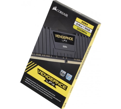 Память DDR4 2x8Gb 3200MHz Corsair CMK16GX4M2E3200C16 Vengeance LPX RTL PC4-25600 CL16 DIMM 288-pin 1.35В Intel
