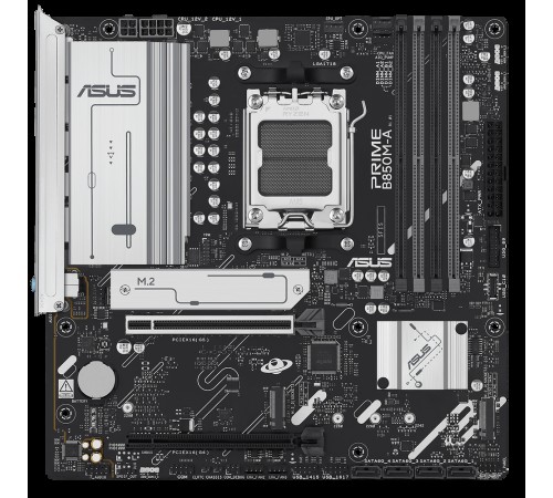 Материнская плата ASUS PRIME B850M-A-CSM AM5 mATX 4xDDR5 2xPCIEx16 3xM.2 2xDP HDMI 2.5GLAN