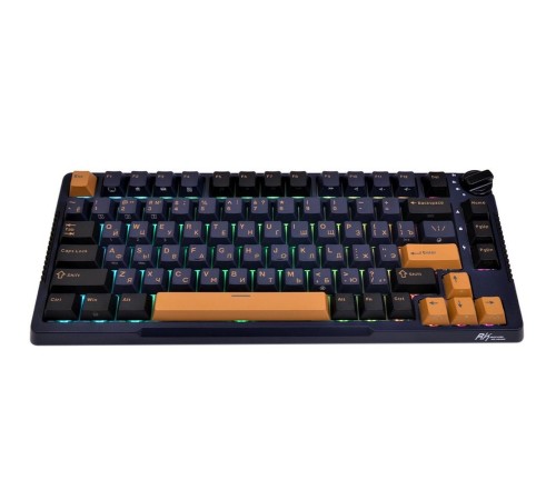 Клавиатура Royal Kludge RK-H81 Star Night USB/2.4 GHz/Bluetoоth, RGB, Hot Swap, Sky Cyan switch Клавиатура Royal Kludge RK-H81 Star Night USB/2.4 GHz/Bluetoоth, RGB, Hot Swap, Sky Cyan switch