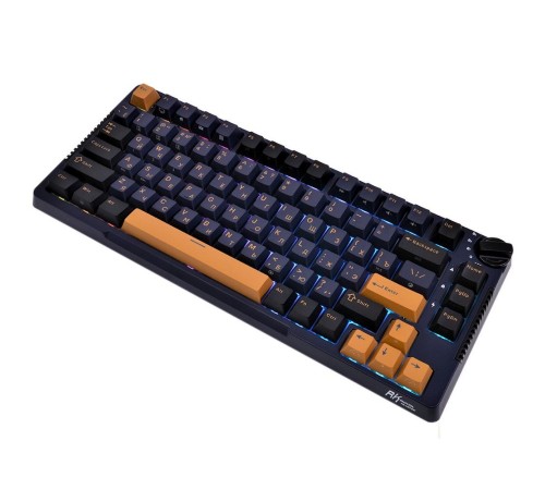 Клавиатура Royal Kludge RK-H81 Star Night USB/2.4 GHz/Bluetoоth, RGB, Hot Swap, Sky Cyan switch Клавиатура Royal Kludge RK-H81 Star Night USB/2.4 GHz/Bluetoоth, RGB, Hot Swap, Sky Cyan switch