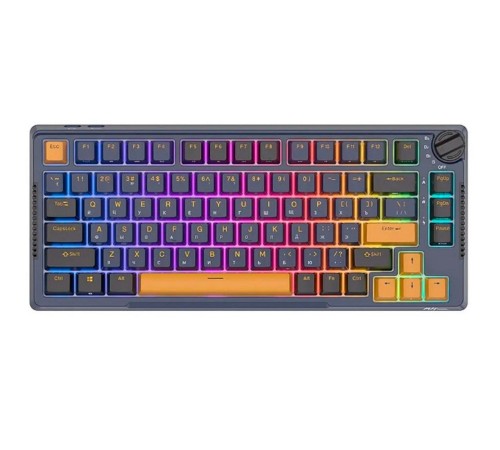 Клавиатура Royal Kludge RK-H81 Star Night USB/2.4 GHz/Bluetoоth, RGB, Hot Swap, Sky Cyan switch Клавиатура Royal Kludge RK-H81 Star Night USB/2.4 GHz/Bluetoоth, RGB, Hot Swap, Sky Cyan switch