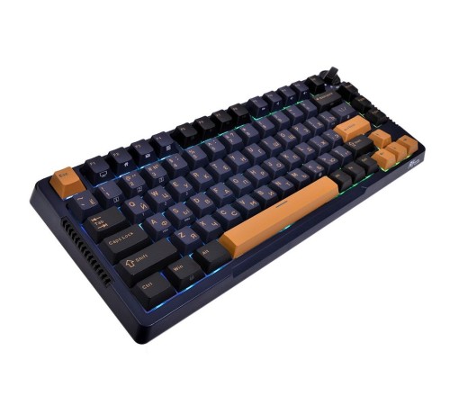 Клавиатура Royal Kludge RK-H81 Star Night USB/2.4 GHz/Bluetoоth, RGB, Hot Swap, Sky Cyan switch Клавиатура Royal Kludge RK-H81 Star Night USB/2.4 GHz/Bluetoоth, RGB, Hot Swap, Sky Cyan switch