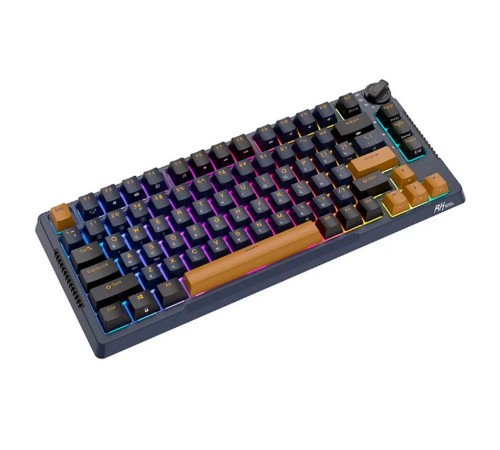 Клавиатура Royal Kludge RK-H81 Star Night USB/2.4 GHz/Bluetoоth, RGB, Hot Swap, Sky Cyan switch Клавиатура Royal Kludge RK-H81 Star Night USB/2.4 GHz/Bluetoоth, RGB, Hot Swap, Sky Cyan switch