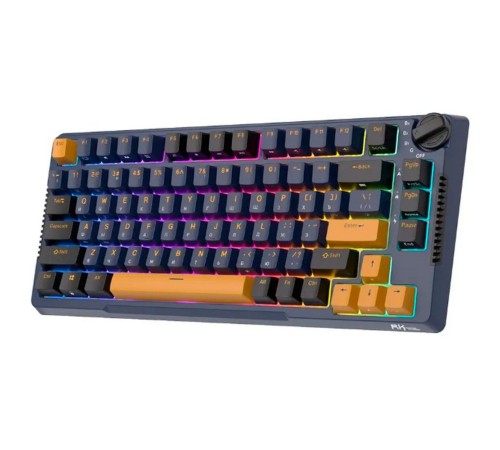 Клавиатура Royal Kludge RK-H81 Star Night USB/2.4 GHz/Bluetoоth, RGB, Hot Swap, Sky Cyan switch Клавиатура Royal Kludge RK-H81 Star Night USB/2.4 GHz/Bluetoоth, RGB, Hot Swap, Sky Cyan switch