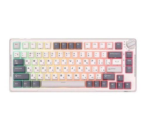 Клавиатура Royal Kludge RK-H81 White Night USB/2.4 GHz/Bluetоoth, RGB, Hot Swap, Brown switch Клавиатура Royal Kludge RK-H81 White Night USB/2.4 GHz/Bluetоoth, RGB, Hot Swap, Brown switch