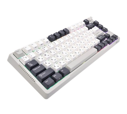 Клавиатура Royal Kludge RK-H81 White Night USB/2.4 GHz/Bluetоoth, RGB, Hot Swap, Brown switch Клавиатура Royal Kludge RK-H81 White Night USB/2.4 GHz/Bluetоoth, RGB, Hot Swap, Brown switch