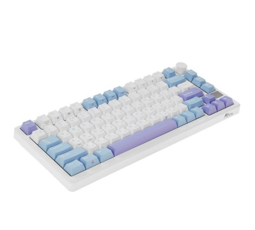Клавиатура Royal Kludge RK-M75 Taro milk USB/2.4 GHz/Bluetоoth, RGB, Hot Swap, K silver switch Клавиатура Royal Kludge RK-M75 Taro milk USB/2.4 GHz/Bluetоoth, RGB, Hot Swap, K silver switch