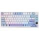 Клавиатура Royal Kludge RK-M75 Taro milk USB/2.4 GHz/Bluetоoth, RGB, Hot Swap, K silver switch